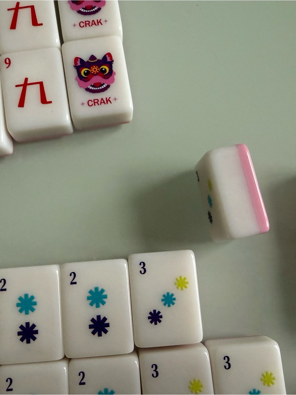 American Mahjong tile Set - punk and white - Picture 7 of 11